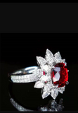 precious beautiful wedding gemstone jewelry 18k gold 4.04ct natural unheated pigeon blood red ruby ring