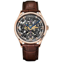 Swiss Luxury AGELOCER Automatic Skeleton Mens Watches Top Brand Fashion 316L Steel Relojes Hombre Clock Mechanical Watches mens