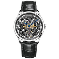 Swiss Luxury AGELOCER Automatic Skeleton Mens Watches Top Brand Fashion 316L Steel Relojes Hombre Clock Mechanical Watches mens