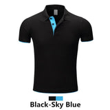 100pcs High-end Customized Men&Boys Lapel Tops&Tees Fake double Layers Colorblock Advertising Short Sleeve Shirts Polos Shirts