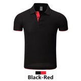 100pcs High-end Customized Men&Boys Lapel Tops&Tees Fake double Layers Colorblock Advertising Short Sleeve Shirts Polos Shirts
