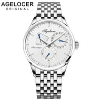 Agelocer Design Swiss Brand Luxury Men Watches Automatic Watch Men Stainless Steel Waterproof Business Mechanical Wristwatch