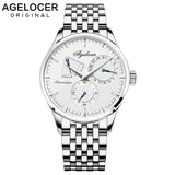 Agelocer Design Swiss Brand Luxury Men Watches Automatic Watch Men Stainless Steel Waterproof Business Mechanical Wristwatch