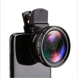 Universal 2 in 1 0.45X Super Wide Angle 12.5X Super Macro Lens HD Camera   Mobile Phone Lenses for iPhone Smartphone Accessories