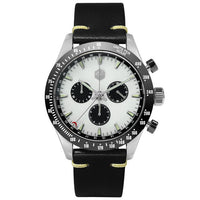 San Martin Stainless Steel Men Quartz Chronograph Watch Business Classic Swiss Ronda 5040 F Sapphire Ceramic Top Ring Luminous
