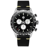San Martin Stainless Steel Men Quartz Chronograph Watch Business Classic Swiss Ronda 5040 F Sapphire Ceramic Top Ring Luminous