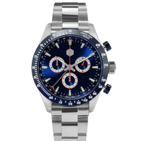 San Martin Stainless Steel Men Quartz Chronograph Watch Business Classic Swiss Ronda 5040 F Sapphire Ceramic Top Ring Luminous