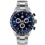 San Martin Stainless Steel Men Quartz Chronograph Watch Business Classic Swiss Ronda 5040 F Sapphire Ceramic Top Ring Luminous