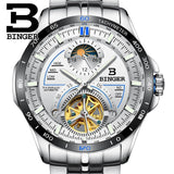 Swiss BINGER watches, luxury watches for men, tourbillon automatic watches, waterproof watches