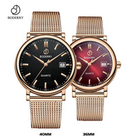 Couple Watches for Lovers Brand Luxury Swiss Quartz Movement Pair Men and Women Stainless Steel Waterproof Fashion Wrist Watch