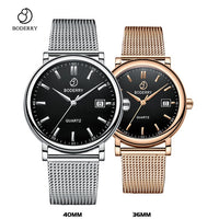 Couple Watches for Lovers Brand Luxury Swiss Quartz Movement Pair Men and Women Stainless Steel Waterproof Fashion Wrist Watch