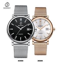 Couple Watches for Lovers Brand Luxury Swiss Quartz Movement Pair Men and Women Stainless Steel Waterproof Fashion Wrist Watch