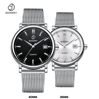 Couple Watches for Lovers Brand Luxury Swiss Quartz Movement Pair Men and Women Stainless Steel Waterproof Fashion Wrist Watch
