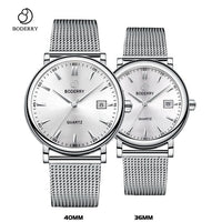 Couple Watches for Lovers Brand Luxury Swiss Quartz Movement Pair Men and Women Stainless Steel Waterproof Fashion Wrist Watch