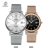 Couple Watches for Lovers Brand Luxury Swiss Quartz Movement Pair Men and Women Stainless Steel Waterproof Fashion Wrist Watch