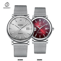 Couple Watches for Lovers Brand Luxury Swiss Quartz Movement Pair Men and Women Stainless Steel Waterproof Fashion Wrist Watch