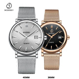 Couple Watches for Lovers Brand Luxury Swiss Quartz Movement Pair Men and Women Stainless Steel Waterproof Fashion Wrist Watch