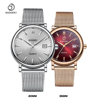 Couple Watches for Lovers Brand Luxury Swiss Quartz Movement Pair Men and Women Stainless Steel Waterproof Fashion Wrist Watch