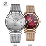 Couple Watches for Lovers Brand Luxury Swiss Quartz Movement Pair Men and Women Stainless Steel Waterproof Fashion Wrist Watch