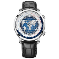 AGELOCER Men Watch Swiss Luxury Brand Worldtime Automatic Mechanical Men's Wirstwatches Sapphire Leather World Time relogio