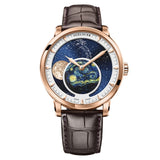 AGELOCER Moonphase Watch Vintage Switzerland Luxury Brand Mens Watches Sapphire Power Reserve 80 Hours Mechanical Watch 6404A1