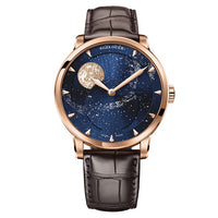 AGELOCER Moonphase Watch Vintage Switzerland Luxury Brand Mens Watches Sapphire Power Reserve 80 Hours Mechanical Watch 6404A1