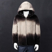 2020 New Real Fur Coat Men Winter Natural Mink Fur Jacket Hooded Warm Luxury Mens Mink Jackets Overcoat 17003J-2 KJ3457