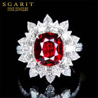 precious beautiful wedding gemstone jewelry 18k gold 4.04ct natural unheated pigeon blood red ruby ring