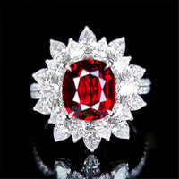 precious beautiful wedding gemstone jewelry 18k gold 4.04ct natural unheated pigeon blood red ruby ring