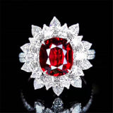precious beautiful wedding gemstone jewelry 18k gold 4.04ct natural unheated pigeon blood red ruby ring