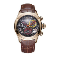 2020 Reef Tiger/RT Women Fashion Watches Swiss Ronda Movement Skeleton Watches Rose Gold Watches Date RGA7181