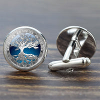 Tree of Life Cufflinks for Men Best Man Cufflinks Set Cufflinks Wedding Life Tree Suit Shirt Cuff Links Men Accessories