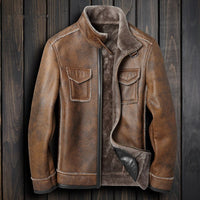 2020 Men's Leather Jacket Genuine Sheepskin Coat for Men Winter Jacket Natural Wool Fur Liner Warm Jackets  F-PGD-78012 MY1867
