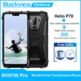 Blackview BV9700 Pro IP68 Waterproof Rugged Mobile Phone Helio P70 Octa Core 6GB+128GB Outdoor Cellphone 16MP+8MP 4G Smartphone