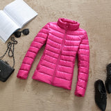 2019 New Brand 90% White Duck Down Jacket Women Autumn Winter Warm Coat Lady Ultralight Duck Down Jacket Female Windproof Parka