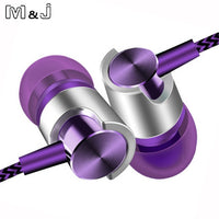 M&J J7 Earphones With Microphone Super Bass Earphone Headset For iphone 6 6s 5 Xiaomi Earphone Smartphone Computer PC MP3