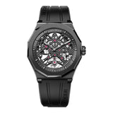 AGELOCER Swiss Luxury Watches Sport Men's Skeleton Mechanical Automatic Watch 80 Hours Power Reserve Wrist Watch Rubber Strap