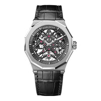 AGELOCER Swiss Luxury Watches Sport Men's Skeleton Mechanical Automatic Watch 80 Hours Power Reserve Wrist Watch Rubber Strap