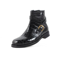 2020 Vikeduo Classics Crocodile Retro Mens Boots Custom Handmade Winter Fashion Luxury Office Genuine Leather Original Design