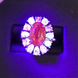 Precious Women Wedding Jewelry Color Change Gemstone Ring Natural Alexandrite Ring 18k gold