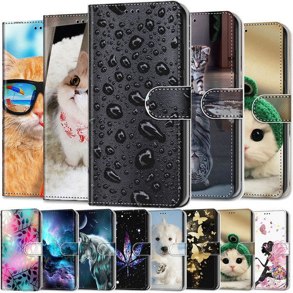 Leather Case For Nokia 1 2.1 2.2 3 3.1 4.2 5 5.1 6.1 Plus Phone Case Fundas 3D Wallet Card Holder Stand Book Cover Painted Coque