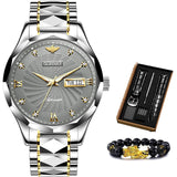 Swiss Brand OUPINKE Luxury Men Watches Automatic Watch Mens Tungsten Steel Waterproof 5ATM Business Mechanical Wristwatch 3169