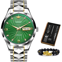 Swiss Brand OUPINKE Luxury Men Watches Automatic Watch Mens Tungsten Steel Waterproof 5ATM Business Mechanical Wristwatch 3169