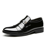 2018 New Men's Business Casual Leather Shoes, Large Shoes, Men's Wedding Shoes, Pointed Toe Shoes, Casual Shoes