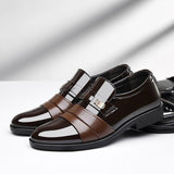 2018 New Men's Business Casual Leather Shoes, Large Shoes, Men's Wedding Shoes, Pointed Toe Shoes, Casual Shoes