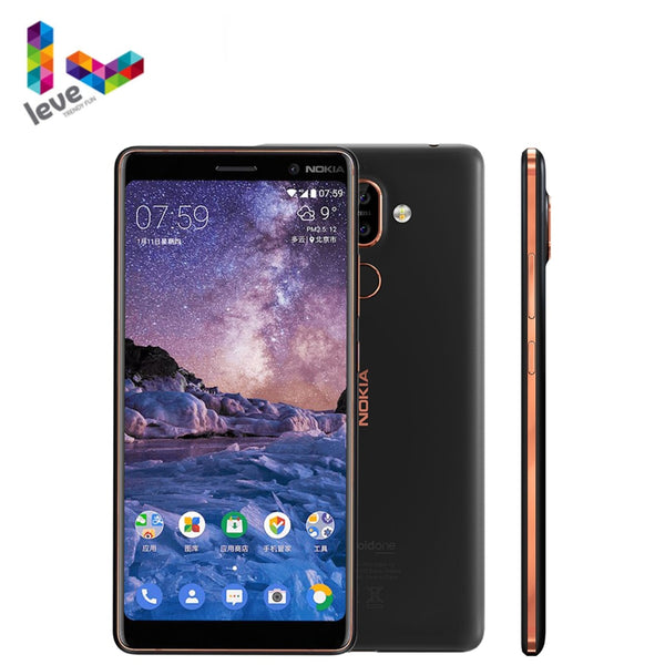 Original Nokia 7 Plus Android Smartphone 4GB RAM 64G ROM Snapdragon 660 Octa-Core 6.0'' Display Bluetooth 5.0 Unlocked Cellphone