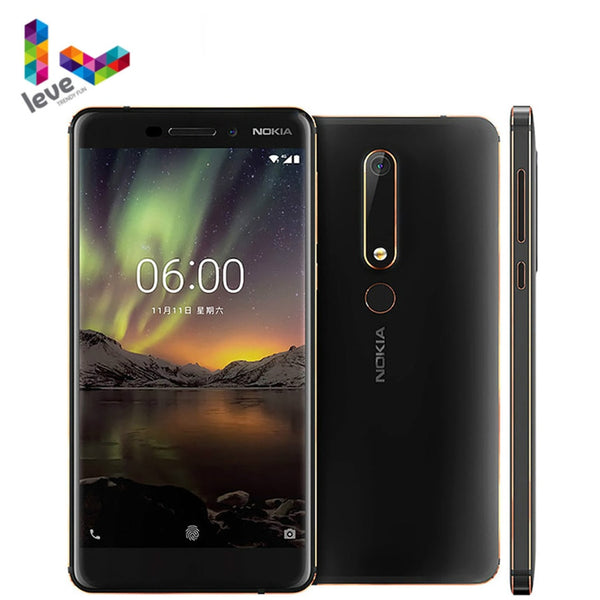 Nokia 6.1 TA1050 Single SIM 4G Android SmartPhone 3GB 32GB Snapdragon 630 Octa core 5.5" 16MP 8MP Unlocked Mobile Phone