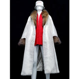 2020 New Mens Mink Fur Coat Long Winter Coat Trench Coat Hooded Fur Jacket White Mink Coat Mens Winter Warm Jacket