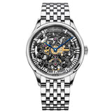Swiss Luxury AGELOCER Automatic Skeleton Mens Watches Top Brand Fashion 316L Steel Relojes Hombre Clock Mechanical Watches mens