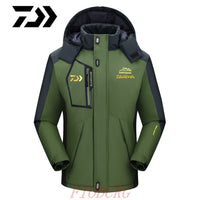 DAIWA Fishing Clothing Winter Autumn Winter Waterproof Warm Fishing Jackets Men Fleece Thick Outdoor Fishing Shirts M-9XL